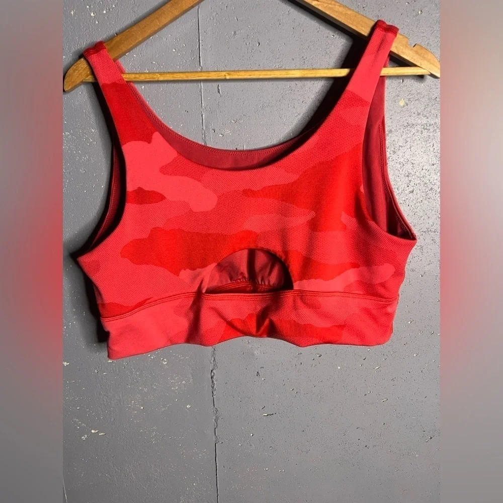 Aerie offline black and red camo keyhole back sports bra bundle. Both size XXL